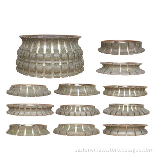 SMT Vacuum Brazed Grinding Profiling Wheels for Marble, Granite, and Stone